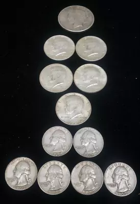 Lot Of U.s. 90% Silver Coins-peace Halvesquarters $5 Fv *nr* • $29.01