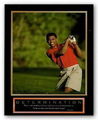 GOLF ART PRINT Determination Golfer By Motivational • $9.89