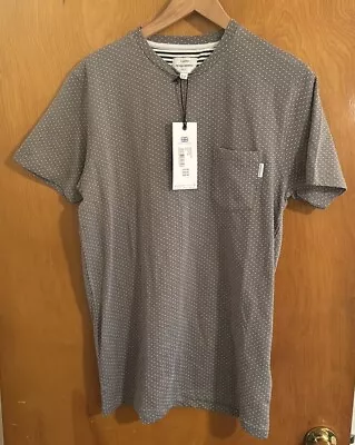 Polka Dot Tshirt Mens Small Gray Peter Werth • $19