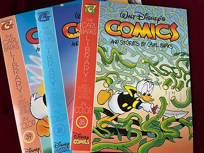 Lot Of 3 Carl Barks Library In Color GLADSTONE Disney Comics 35 38 39 • $11.89
