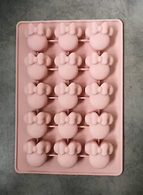 Disney Minnie Mouse Pink Silicone Mould - Ice Cube Tray - NEW • £3.99