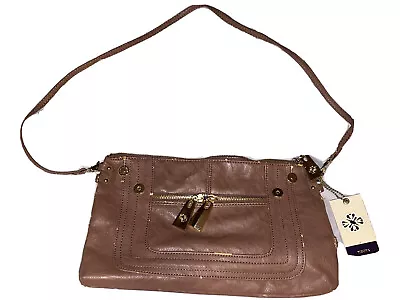 Mischa Barton Lincoln Clutch XBody ROSE Purple Inner Lining Detachable Strap NWT • $12.95