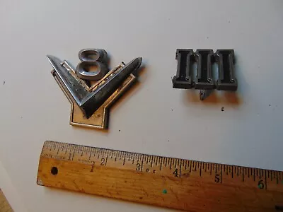$8.40 • Buy VINTAGE PLYMOUTH FURY III And V-8 EMBLEM