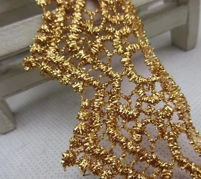 Venice Lace Trim Gold Color • $6