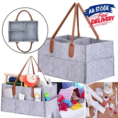 Diaper Caddy Baby Nappy Bin Infant Wipes Bag Nursery Organizer Storage Basket • $16.99