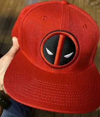 Marvel Red Deadpool Figures Snapback Adjustable Hip Hop Cap Embroidered Hat • $4.50