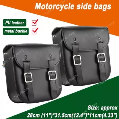 $62.98 • Buy For Yamaha V-Star XVS 250 650 950 1100 1300 Motorcycle Side Bags Saddlebags