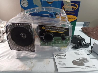 $60.99 • Buy FREEPLAY WIND UP SOLAR RADIO FPR2 Solar W/ ORIGINAL BOX. Clear Color