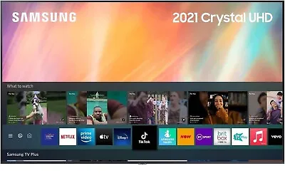 Samsung UE65AU7100KXXU 65  2021 Crystal 4K UHD Smart TV - No Stand B • £419.79