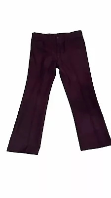 Vintage Wrangler Wrancher Dress Pants Maroon Burgundy Western Cowboy • $25