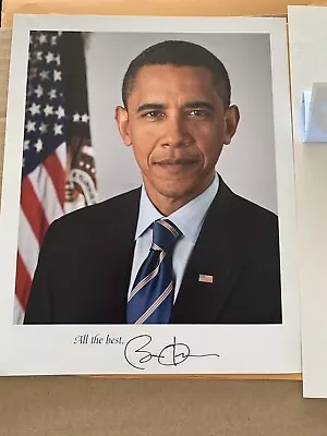 Barack Obama President Signed Autographed Authentic Photograph 8x10 • $150