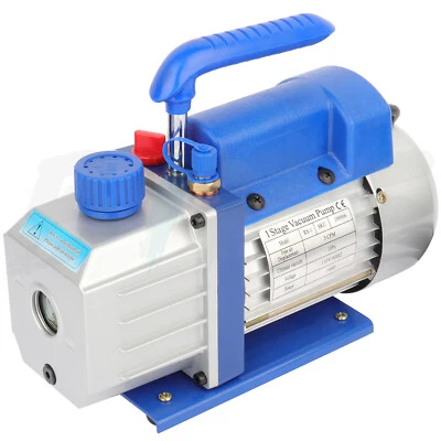 $67.71 • Buy 3CFM Vacuum Pump Single Stage 1/4HP Rotary Vane Deep HVAC AC Air Conditioning