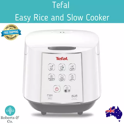 Tefal Easy Rice And Slow Cooker 10 Cups RK732 Rice Cooker Slow Cooker • $161.99