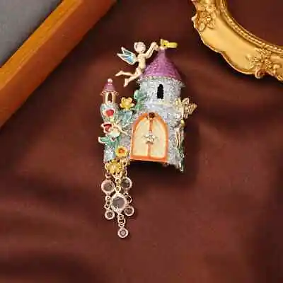 Medieval Vintage Fantasy Fairy Castle Brooch Women And Men Creative Retro Pin • $7.38