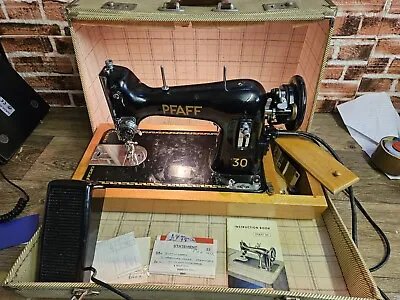 PFAFF 30 HEAVY DUTY FABRIC AND UPHOLSTERY SEWING MACHINE ~ Tested VGC • £279.99