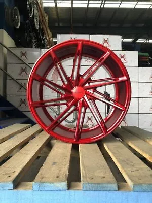$2237.50 • Buy 20  INOVIT TURBINE Wheels Candy Red Finish Staggered 20x9 20x10.5 PCD 5x114 Rims