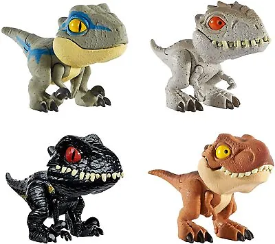 Jurassic World Snap Squad 4 Pack Mini Dinosaurs T-Rex Action Figures Toy Set • $69