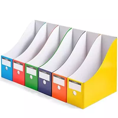 Magazine File Holder Folder Holder Magazine Organizer Book 6 Colors Set/6 • $25.99