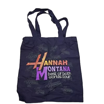 Hannah Montana Best Of Both Worlds Tour Tote Bag Miley Cyrus Reusable Lightweigh • $19.94