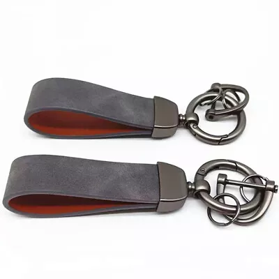 Car Key Chain Rings Keyfob Metal Leather Keychain Motorcycle Keyring Accessories • $11.60