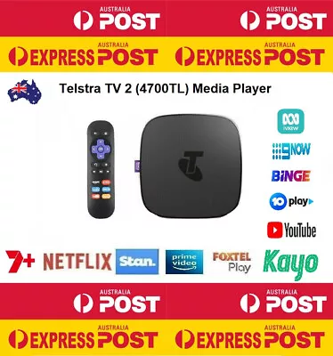 Telstra TV 2 Powered By Roku 4K (Model No. 4700TL) YOUTUBE DISNEY+ STAN*** • $89