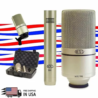 MXL 990/991 Pressure Gradient Condenser Instrument Recording Microphone New • $89.99