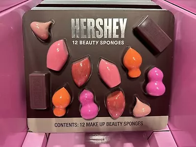 HERSHEY 12 Piece Make Up Beauty Blender Sponges Damp/Dry Buildable Full Coverage • $19.97