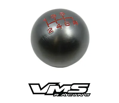 Vms Racing Gunmetal Round Billet Gear Lever Shift Knob For Mitsubishi 6 Speed • $19.95