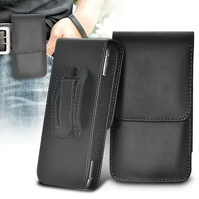 £7.99 • Buy Vertical Belt Clip Quality Pouch Holster Top Flip Phone Case Holder✔Black