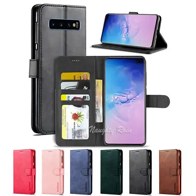 For Samsung Galaxy S10 5G S10E S9 S8 Plus Note 8 9 10 Wallet Leather Case Cover • $8.99