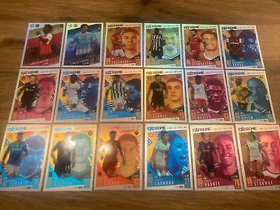 Topps Match Attax EXTRA CL 2023/2024 18 EXTREME Limited Edition Complete Set • £14.99