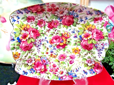 Royal Winton  Candy Dish Called Summertime Pattern Chintz  Plate • $14.95