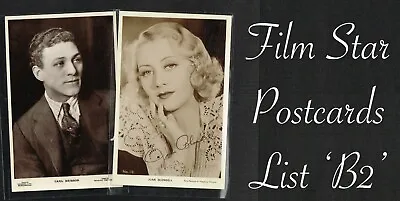 £0.99 • Buy Vintage Original ☆ FILM STAR Postcards From Around The World ☆ List B2