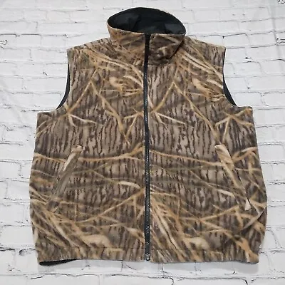 Cabela’s Fleece Vest Men’s Large Camouflage Camo Reversible • $24.99