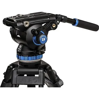 Benro S8 PRO Flat Base Fluid Video Tripod Head With Pan Arm 17.6 Lb Max • $294.80