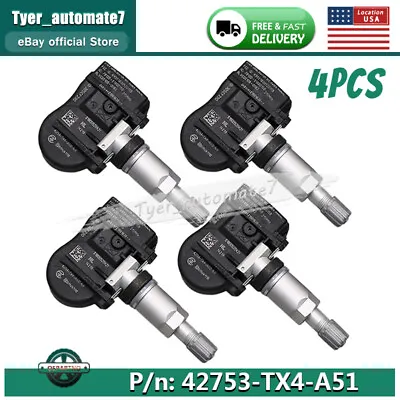 Set Of (4) TPMS Tire Pressure Sensor 42753-TX4-A51 Fits For Acura MDX RDX RLX • $23.34