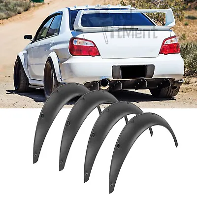 For Subaru Impreza WRX STI 4.5  Wheel Arches Fender Flares Extra Wide Kits Black • $69.56