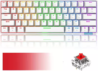 Bluetooth Mechanical Keyboard RGB Backlit Mini Wireless Gaming Keypad Clearance • $32.30