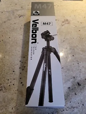 Velbon M47 4-Section Aluminum Tripod With 2-Way Fluid Head • $70