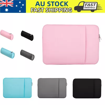 Tablet Laptop Sleeve Case For 11 13 14 15 15.6 17 Inch Charger Zip Bag Pouch AU • $15.59