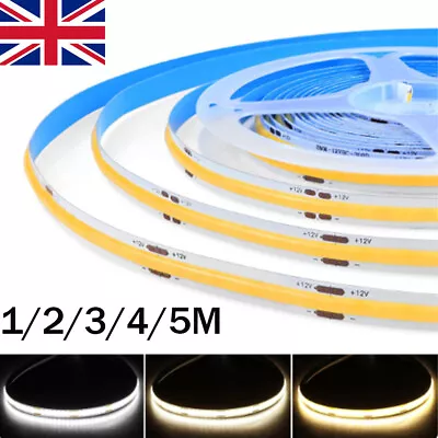 DC12V/24V COB LED Strip Lights Waterproof IP68 Tape Rope Cabinet Kitchen Light • £7.66