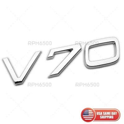 Volvo V70 Rear Trunk Lid Letter Logo Badge Nameplate Emblem Sport Chrome • $27.99