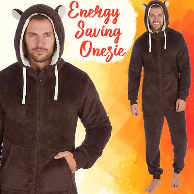 £29.49 • Buy Adult Mens 1Onesie Novelty One Piece Pyjama Fleece Bear Hooded Gift Xmas SALE UK