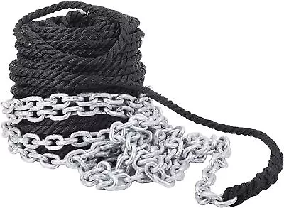 NovelBee 9/16 Inch X 250 Feet 3 Strand Twisted Nylon Rope For Boat Dock Line • $136.49