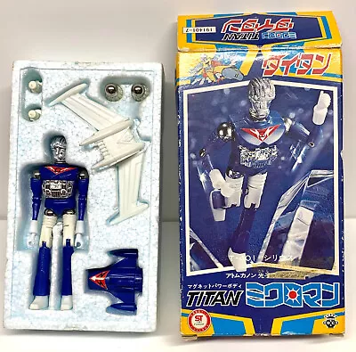 VINTAGE 1976 Takara Microman T401 Titan Cerberus In Box - Magnetic Robot Figure • $125