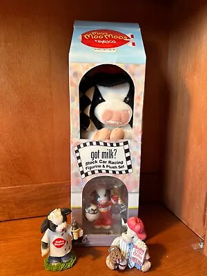 Enesco Mary's Moo Moos Lot Of 3 Cow Figurines & Plush Racing DQ 1995-2001 • $19.95