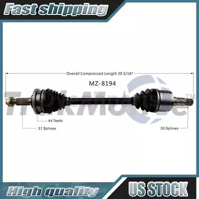 1 Rear Left CV Axle Joint Half Shaft Fits 1993 1994 1995 Mazda RX-7 • $127.29