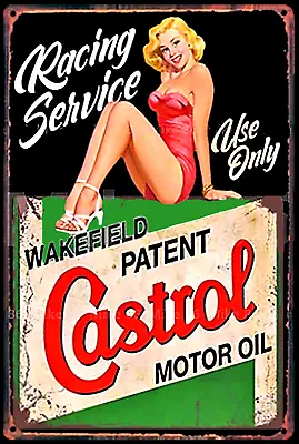 Vintage Replica CASTROL Sticker Motor Oil -Original Vintage 1960's Racing Decal • $14.97