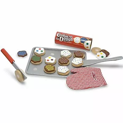 Melissa & Doug Slice & Bake Cookie Dough Set Wooden Pretend Play Food - Age 3+ • £22.63
