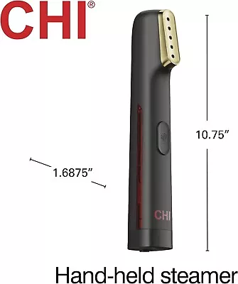 CHI Steam Handheld Garment Steamer Portable Wrinkle Remover 11580 Black 8ft Cord • $12